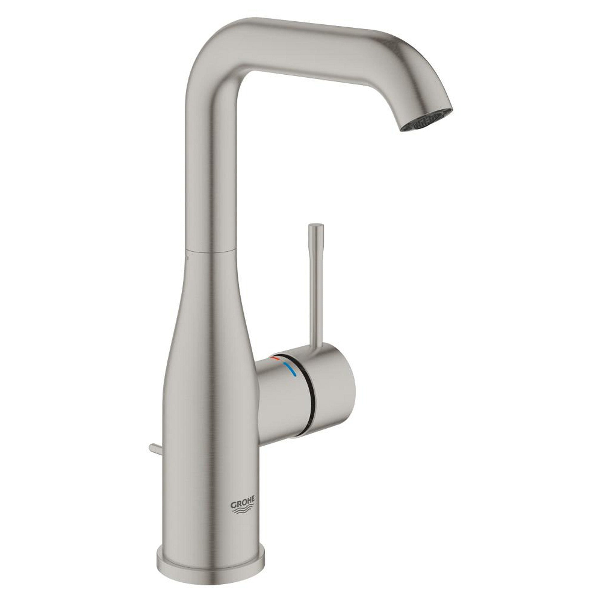 Grohe Essence New Yüksek Lavabo Bataryası, Sifon Kumandalı, Paslanmaz Çelik - Ürün Görseli