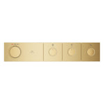 Grohe Grohtherm Aqua Tiles SmartControl Termostatik Ankastre Banyo Bataryası, 3 Çıkışlı, Fırçalı Altın (Sıva Üstü Grubu) - Ürün Görseli