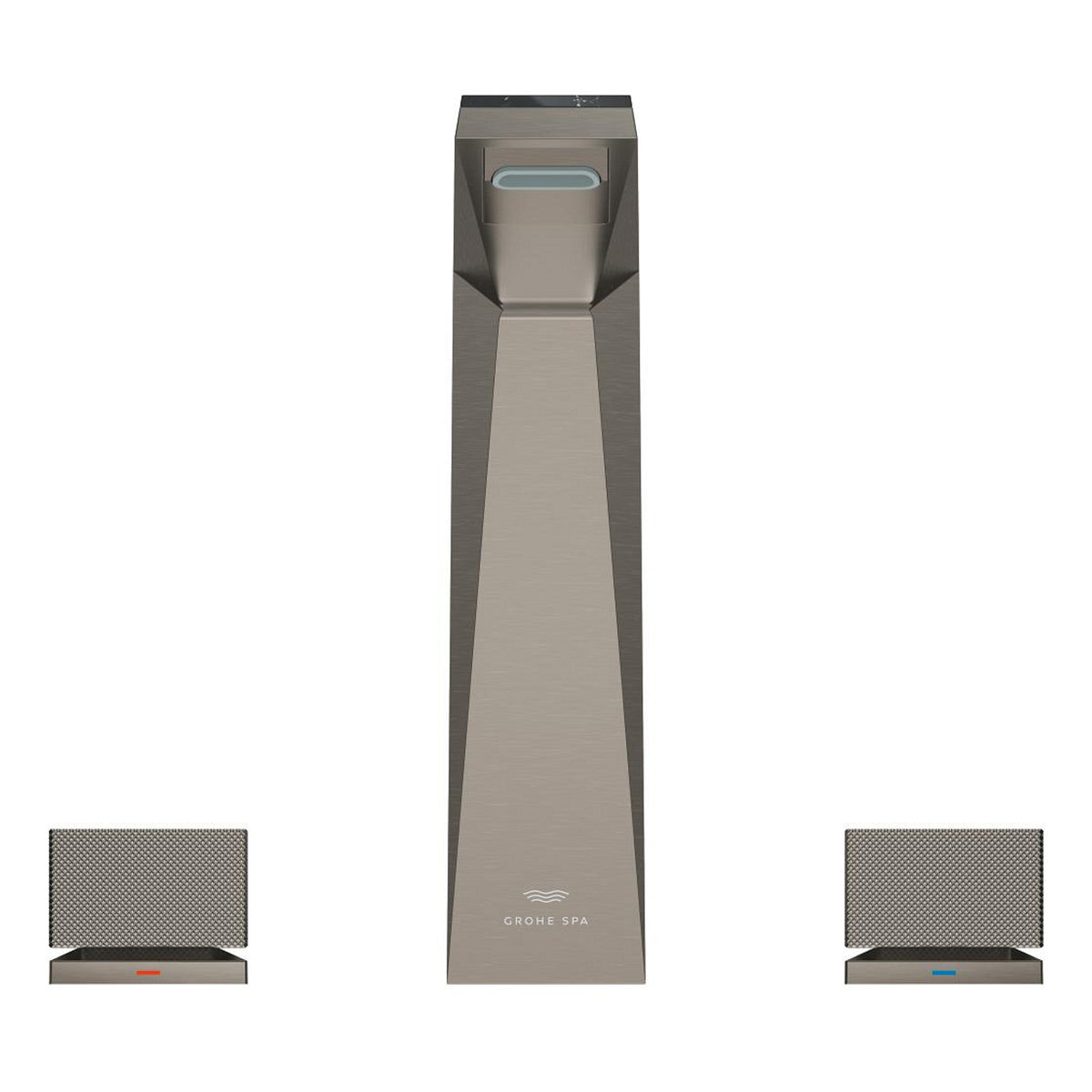 Grohe Allure Brilliant Private Collection L-Boy, 3 Delikli Lavabodan Ankastre Lavabo Bataryası, Sifon Kumandalı, Fırçalı Sert Grafit - Ürün Görseli