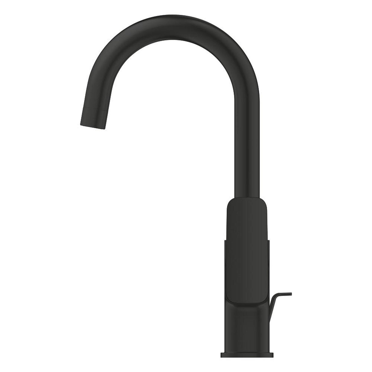 Grohe Cubeo Yüksek Lavabo Bataryası, L-Boy, Mat Siyah (Döner Borulu) - Ürün Görseli