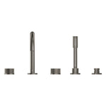 Grohe Atrio Private Collection 5 Delikli Ankastre Küvet Bataryası (Sıva Üstü Grubu), Fırçalı Sert Grafit - Ürün Görseli