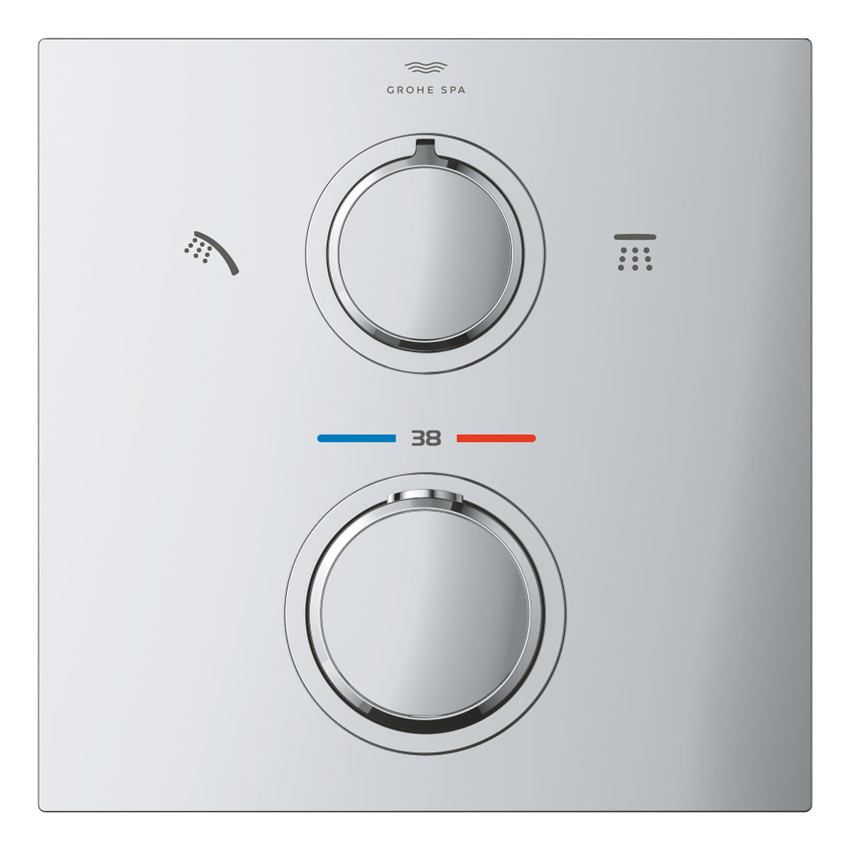 Grohe Allure Termostatik Ankastre Banyo ve Duş Bataryası (Sıva Üstü Grubu), 2 Yollu - Ürün Görseli