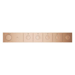 Grohe Grohtherm Aqua Tiles SmartControl Termostatik Ankastre Banyo Bataryası, 5 Çıkışlı, Fırçalı Bakır (Sıva Üstü Grubu) - Ürün Görseli