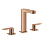 Grohe Plus 3 Delikli Ankastre Lavabo Bataryası, Sifon Kumandalı, Fırçalı Bakır - Ürün Görseli