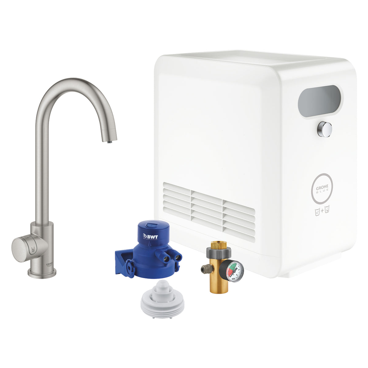Grohe Blue Professional Mono Eviye Bataryası Seti, Paslanmaz Çelik - Ürün Görseli