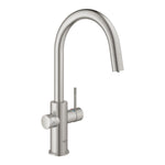 Grohe Blue Home Arıtmalı İçme Suyu ve Soda Yapan Spiralli Eviye Bataryası, Paslanmaz Çelik - Ürün Görseli