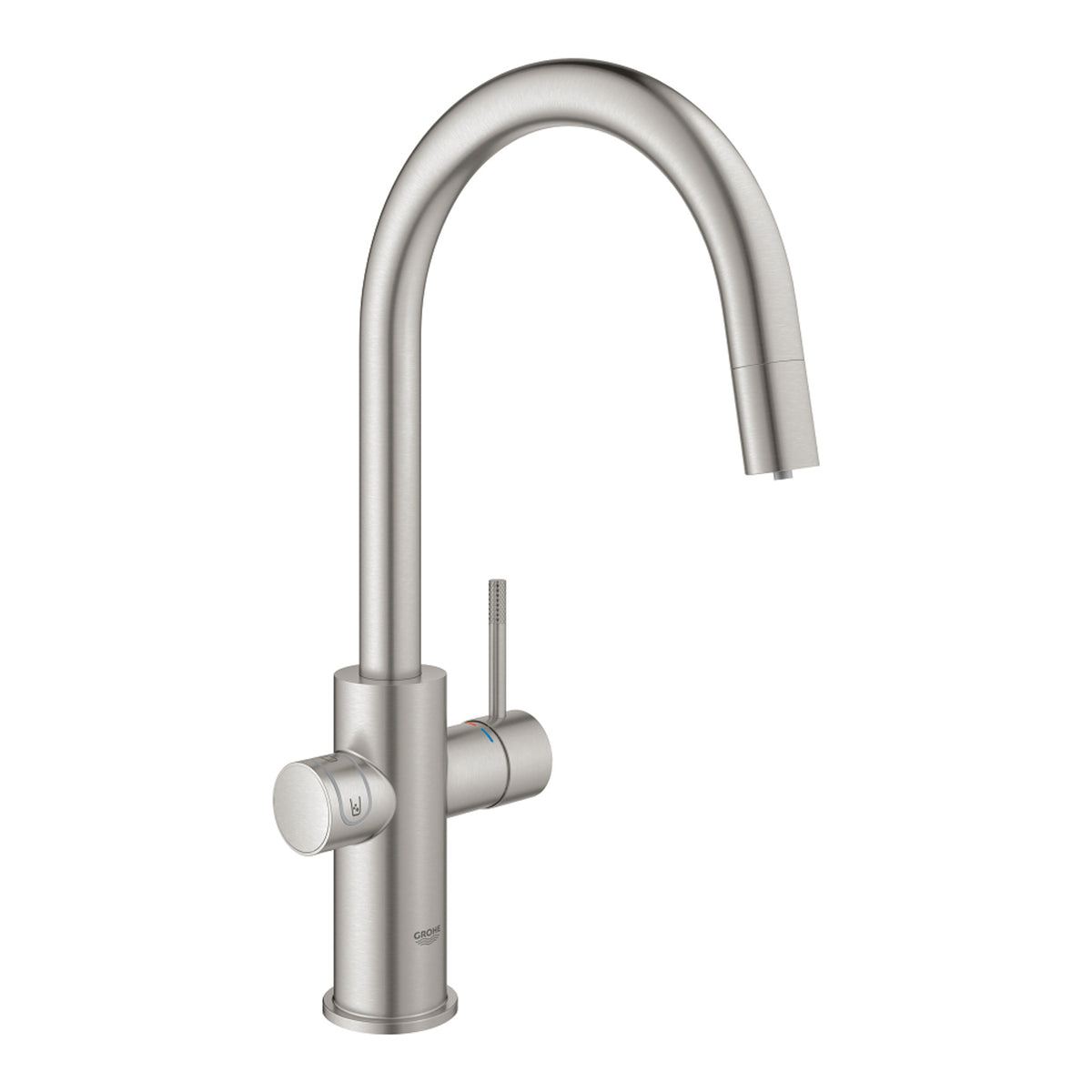 Grohe Blue Home Arıtmalı İçme Suyu ve Soda Yapan Spiralli Eviye Bataryası, Paslanmaz Çelik - Ürün Görseli