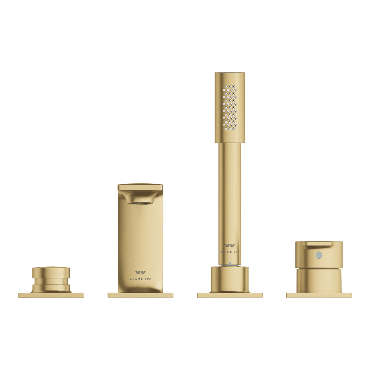 Grohe Allure 4 Delikli Ankastre Küvet Bataryası, Fırçalı Altın - Ürün Görseli