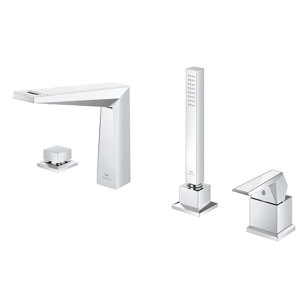 Grohe Allure Brilliant Private Collection 4 Delikli Küvet Bataryası (Sıva Üstü Grubu) - Ürün Görseli