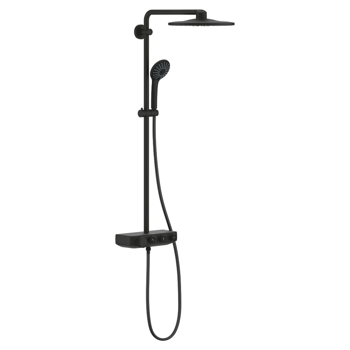 Grohe Euphoria SmartControl 310 Duo Duş Sistemi, Duvara Monte, Termostatik Bataryalı Duş Kolonu, Hayalet Siyah - Ürün Görseli