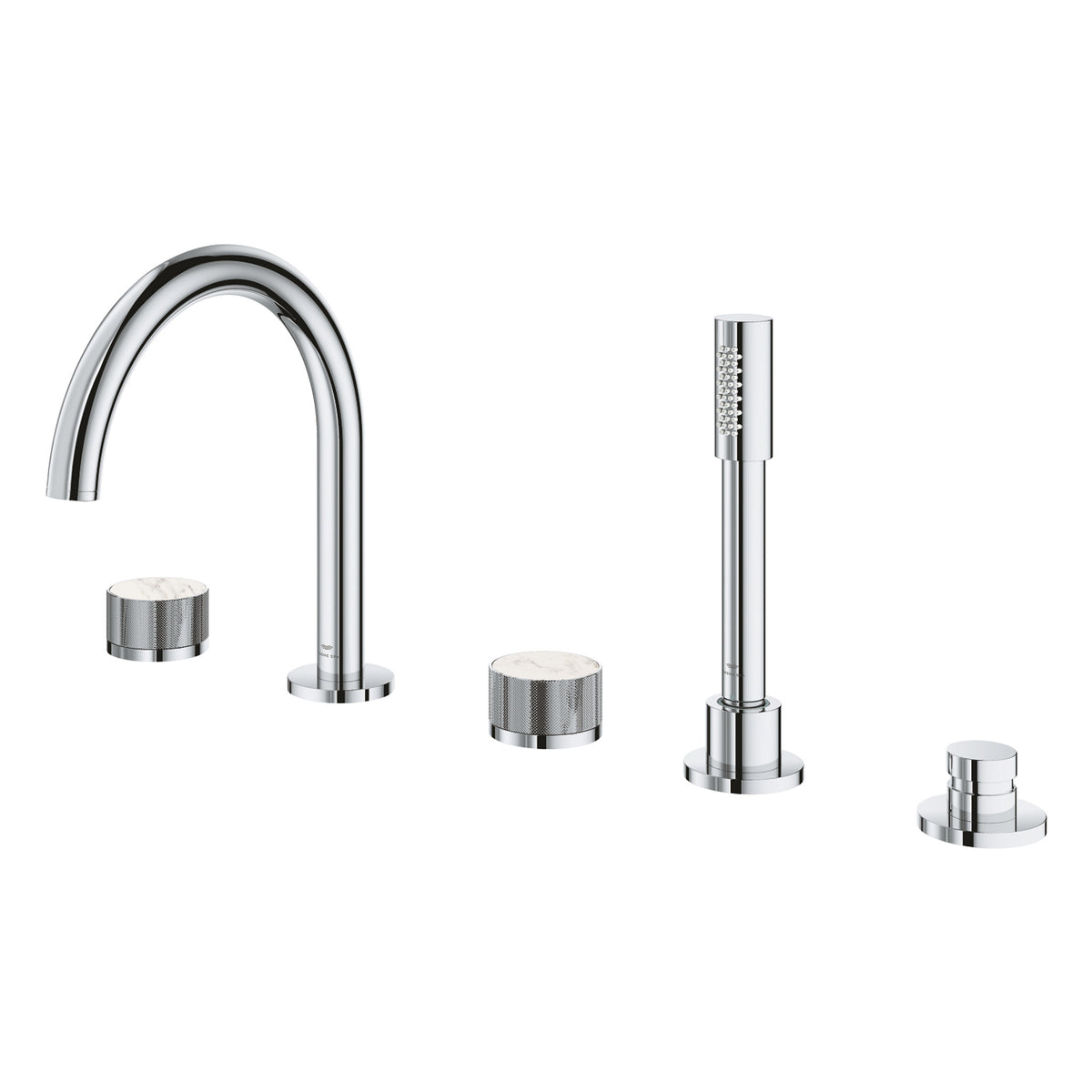 Grohe Atrio Private Collection 5 Delikli Ankastre Küvet Bataryası (Sıva Üstü Grubu) - Ürün Görseli