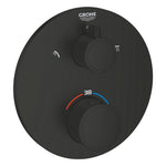 Grohe Grohtherm Termostatik Banyo/Duş Bataryası (Sıva Üstü Grubu), 2 Yollu, Mat Siyah - Ürün Görseli