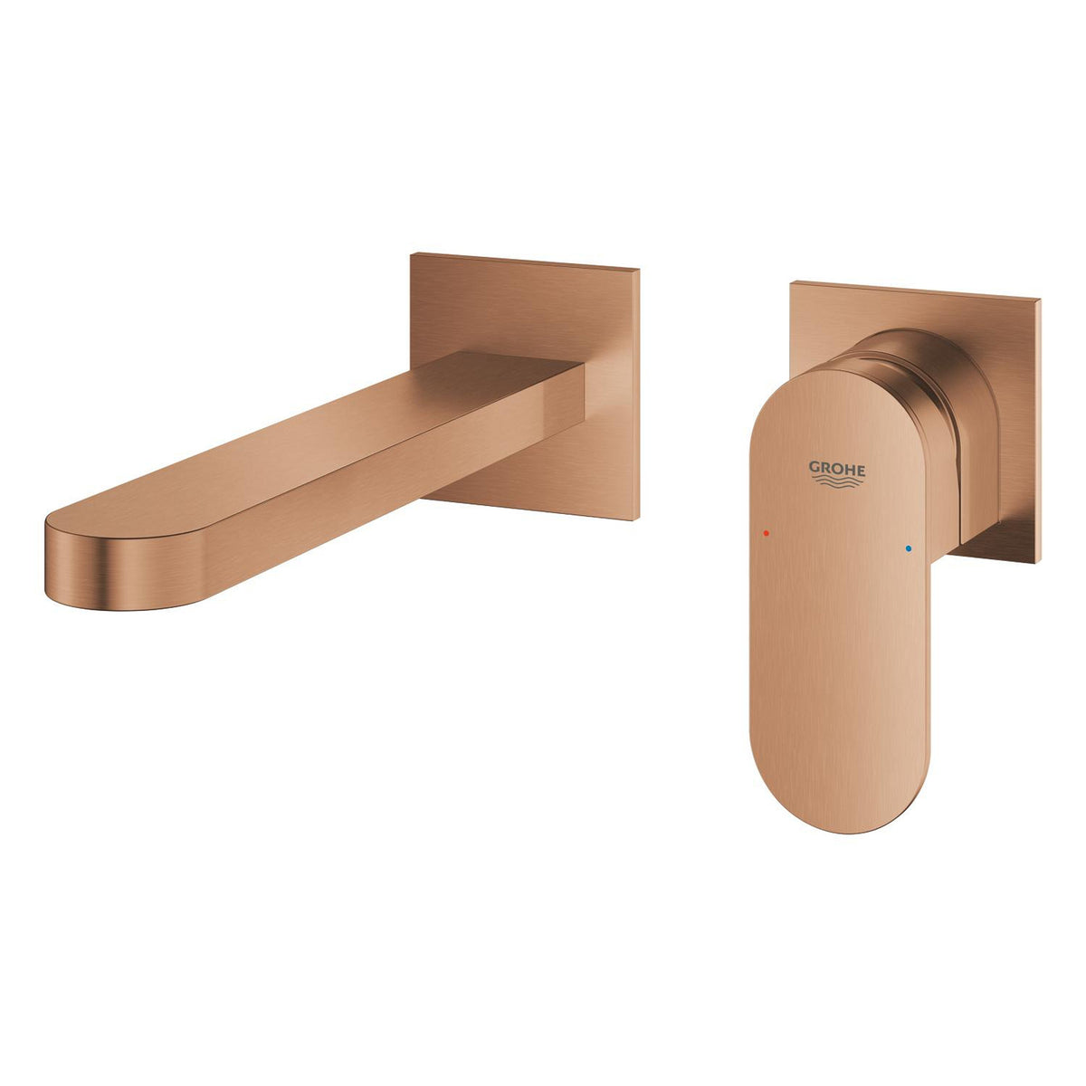 Grohe Plus Ankastre Lavabo Bataryası, Fırçalı Bakır (Sıva Üstü Grubu) - Ürün Görseli