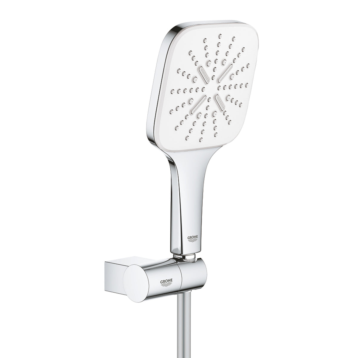 Grohe RainShower SmartActive 130 Cube El Duşu, 3 Akışlı, Krom-Beyaz - Ürün Görseli