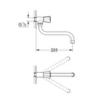 Grohe Costa L Musluk - Teknik Çizim