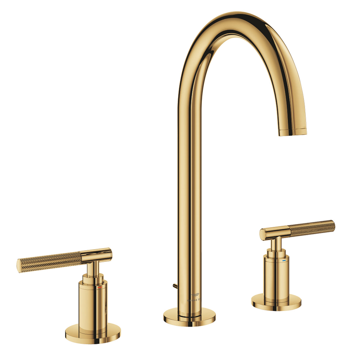 Grohe Atrio Private Collection 3 Delikli Ankastre Sifon Kumandalı Lavabo Bataryası (L-Boy), Altın - Ürün Görseli