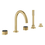 Grohe Atrio Private Collection 5 Delikli Ankastre Küvet Bataryası (Sıva Üstü Grubu), Fırçalı Altın - Ürün Görseli