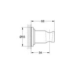 Grohe Rainshower Aqua El Duşu Askısı - Teknik Çizim