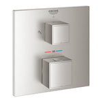 Grohe Grohtherm Cube Ankastre Termostatik Banyo Bataryası (2 Yollu, Sıva Üstü Grubu), Paslanmaz Çelik - Ürün Görseli