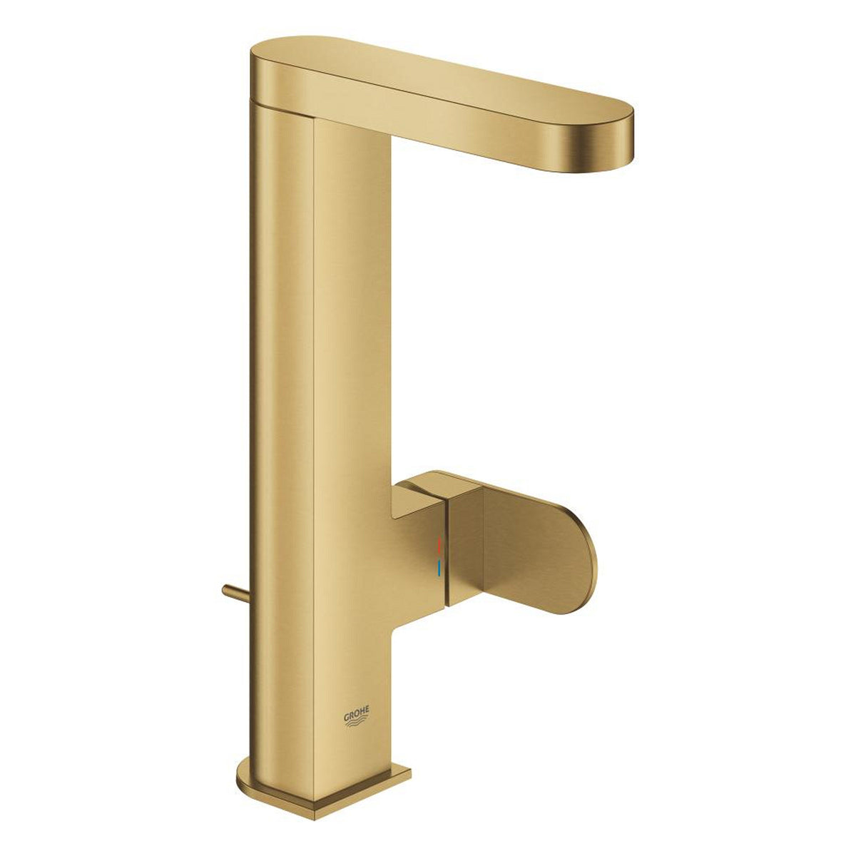 Grohe Plus Yüksek Lavabo Bataryası, Sifon Kumandalı, Fırçalı Altın - Ürün Görseli