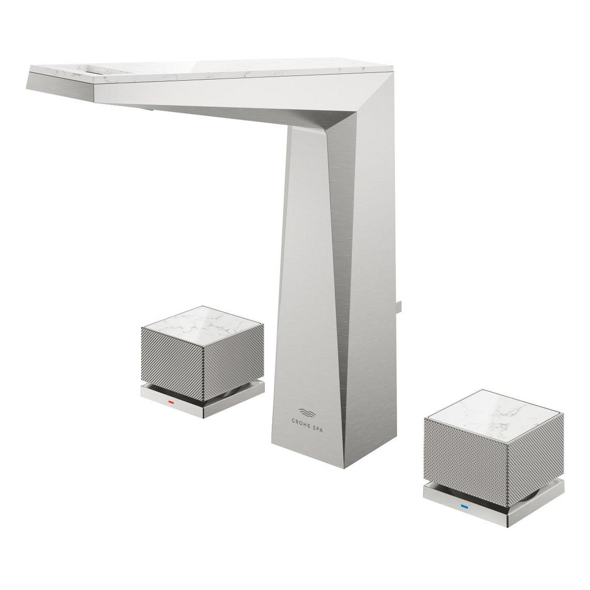Grohe Allure Brilliant Private Collection L-Boy, 3 Delikli Lavabodan Ankastre Lavabo Bataryası, Sifon Kumandalı, Paslanmaz Çelik - Ürün Görseli