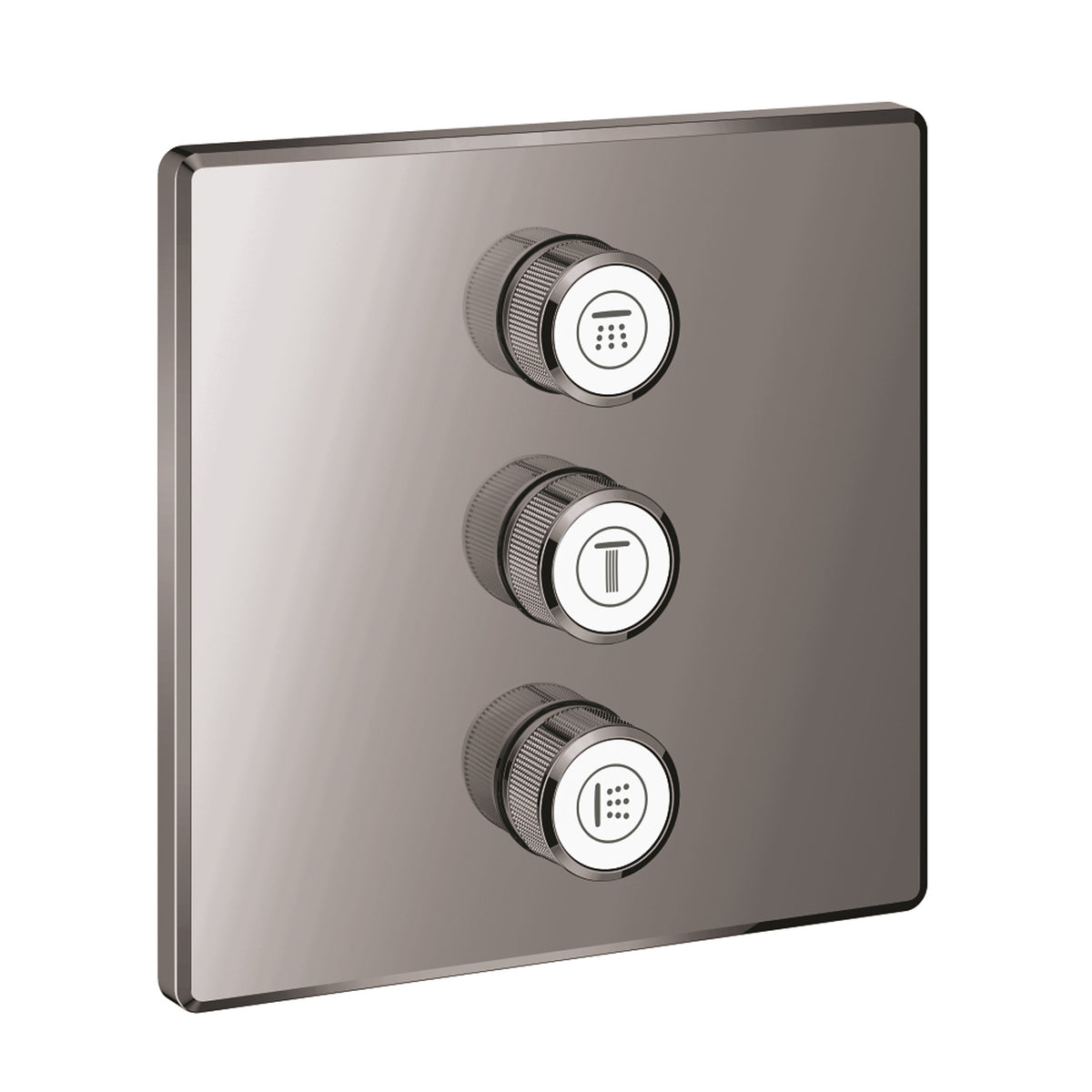 Grohe Grohtherm SmartControl Akış Kontrollü Ankastre Yönlendirici (3 Yollu, Sıva Üstü Grubu), Sert Grafit - Ürün Görseli
