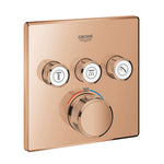 Grohe Grohtherm SmartControl Akış Kontrollü Ankastre Termostatik Banyo Bataryası (3 Yollu, Sıva Üstü Grubu), Bakır - Ürün Görseli