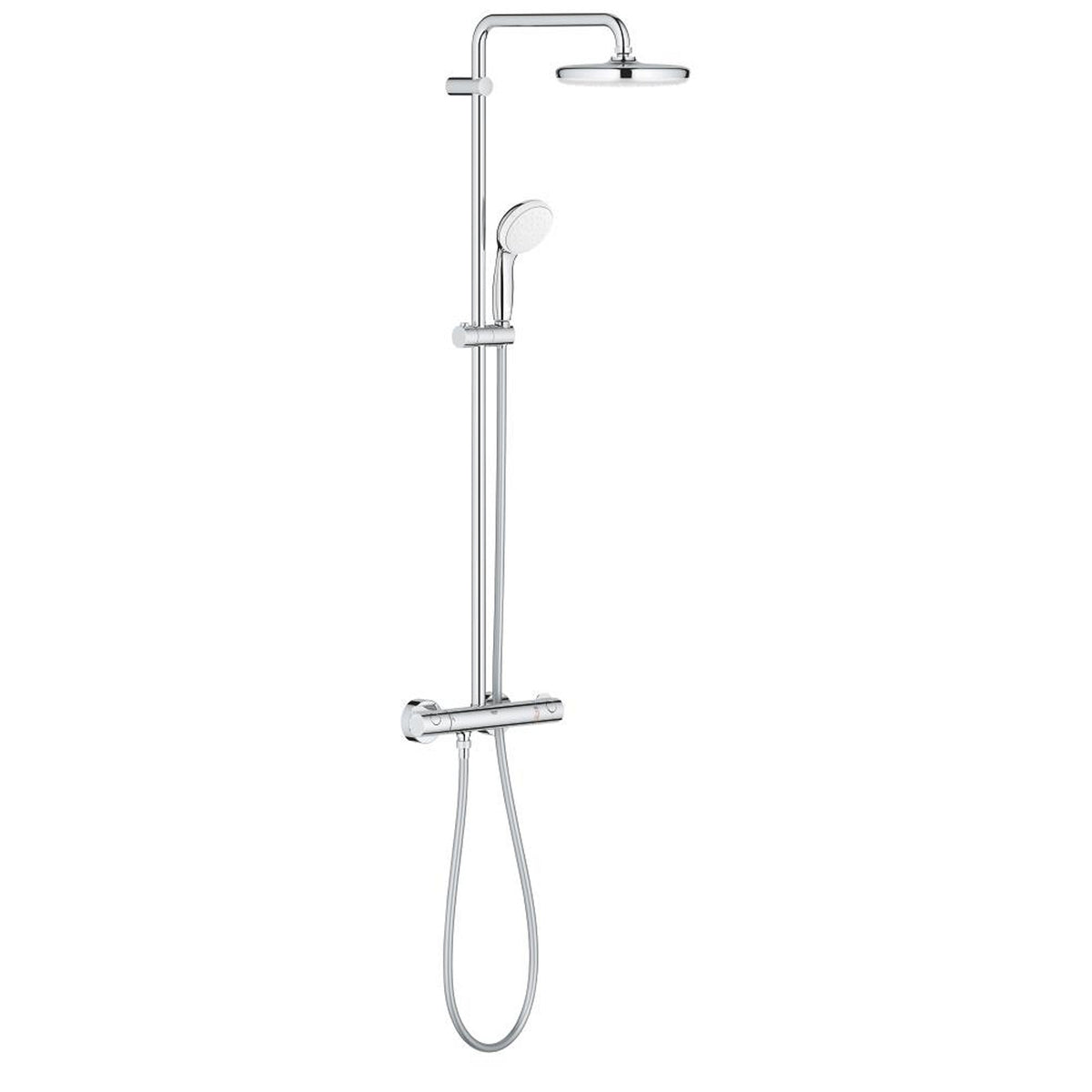 Grohe BauClassic System 210 Duvara Monte Termostatik Bataryalı Duş Kolonu - Ürün Görseli