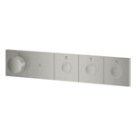 Grohe Grohtherm Aqua Tiles SmartControl Termostatik Ankastre Banyo Bataryası, 3 Çıkışlı, Paslanmaz Çelik (Sıva Üstü Grubu) - Ürün Görseli