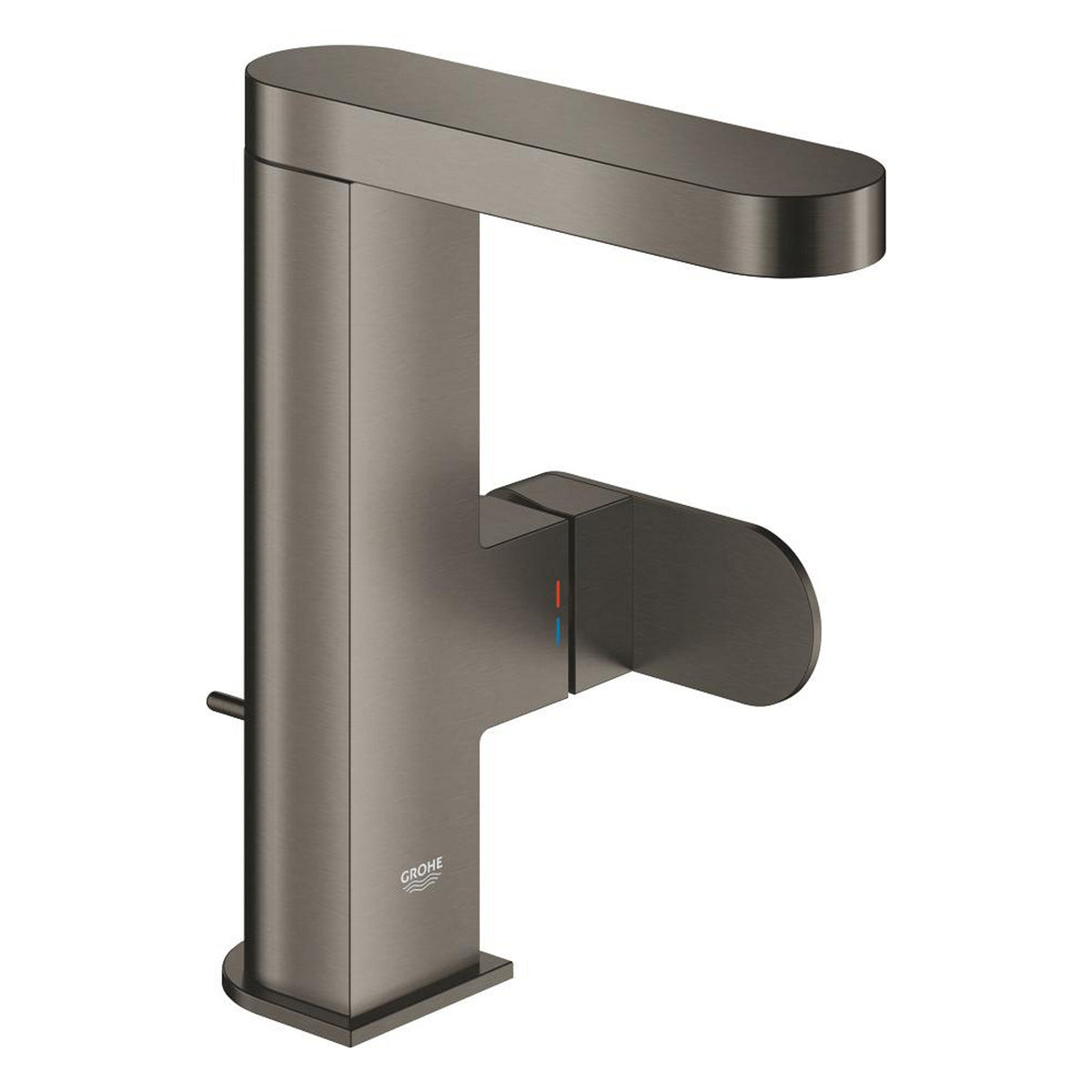 Grohe Plus Yüksek Lavabo Bataryası, Sifon Kumandalı, Fırçalı Sert Grafit (M Boy) - Ürün Görseli