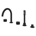 Grohe Atrio Private Collection 5 Delikli Ankastre Küvet Bataryası (Sıva Üstü Grubu), Hayalet Siyah - Ürün Görseli