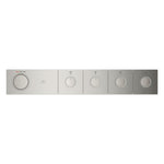 Grohe Grohtherm Aqua Tiles SmartControl Termostatik Ankastre Banyo Bataryası, 4 Çıkışlı, Paslanmaz Çelik (Sıva Üstü Grubu) - Ürün Görseli