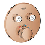 Grohe Grohtherm SmartControl Ankastre Termostatik Banyo/Duş Bataryası (Sıva Üstü Grubu), 2 Yollu, Bakır - Ürün Görseli