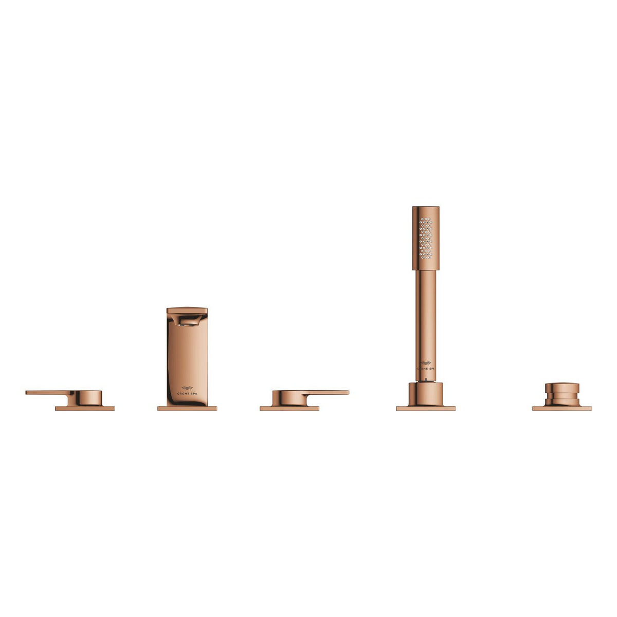 Grohe Allure 5 Delikli Ankastre Küvet Bataryası, Bakır - Ürün Görseli