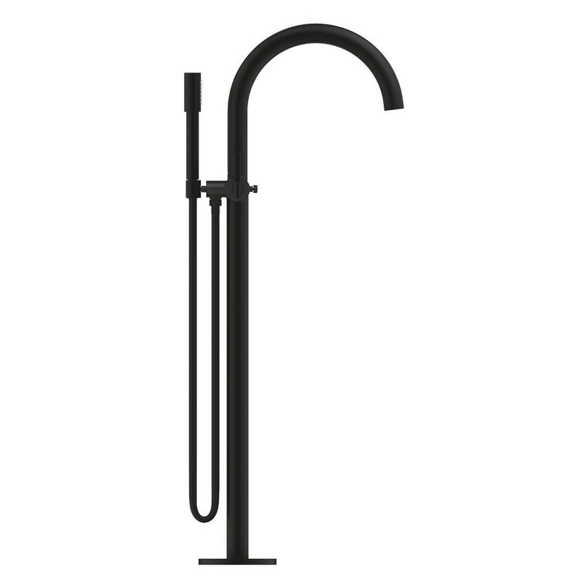 Grohe Atrio Private Collection Tek Yerden Küvet Bataryası (Sıva Üstü Grubu), Hayalet Siyah - Ürün Görseli