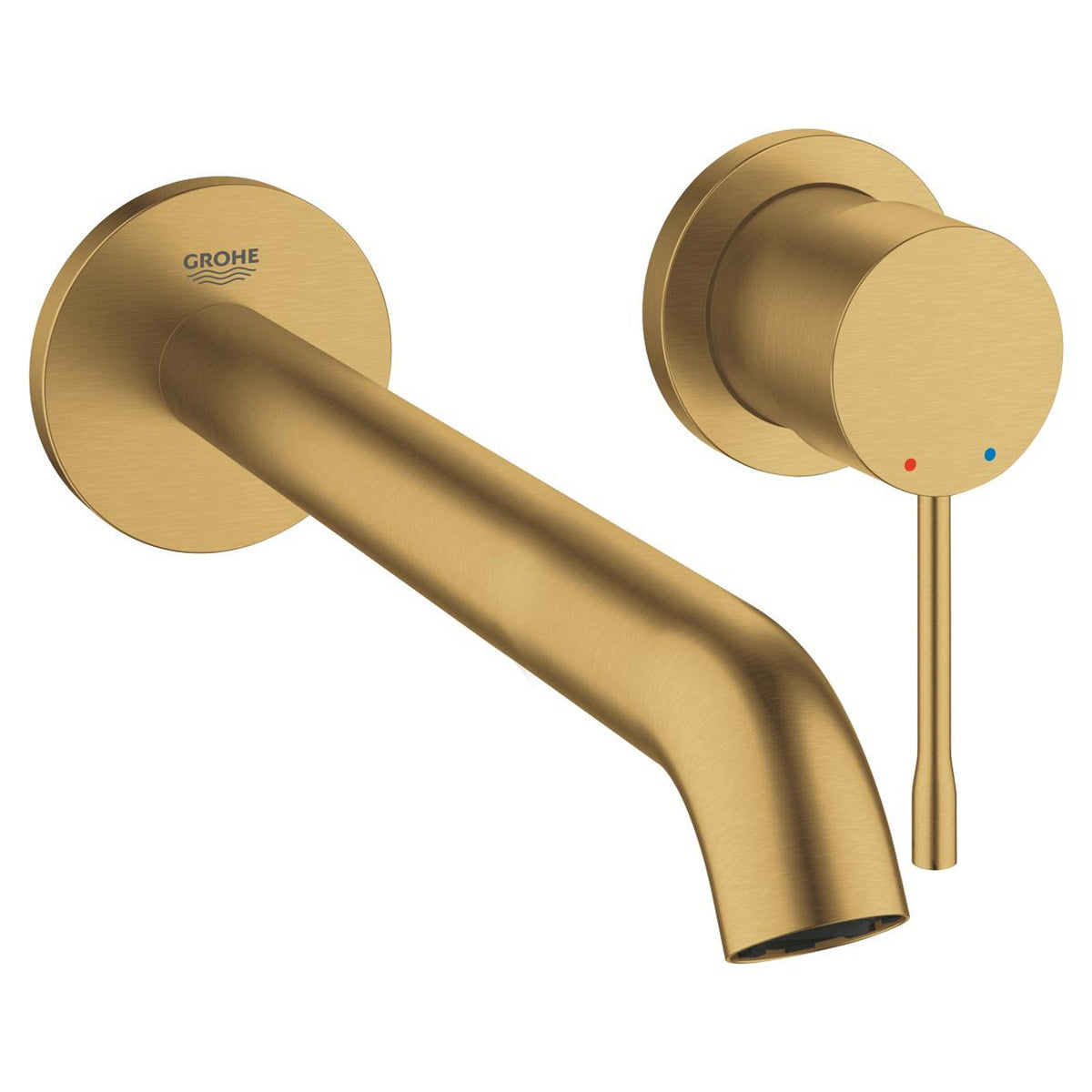 Grohe Essence Duvardan Ankastre Lavabo Bataryası L-Boyut (Sıva Üstü Grubu), Fırçalı Altın - Ürün Görseli