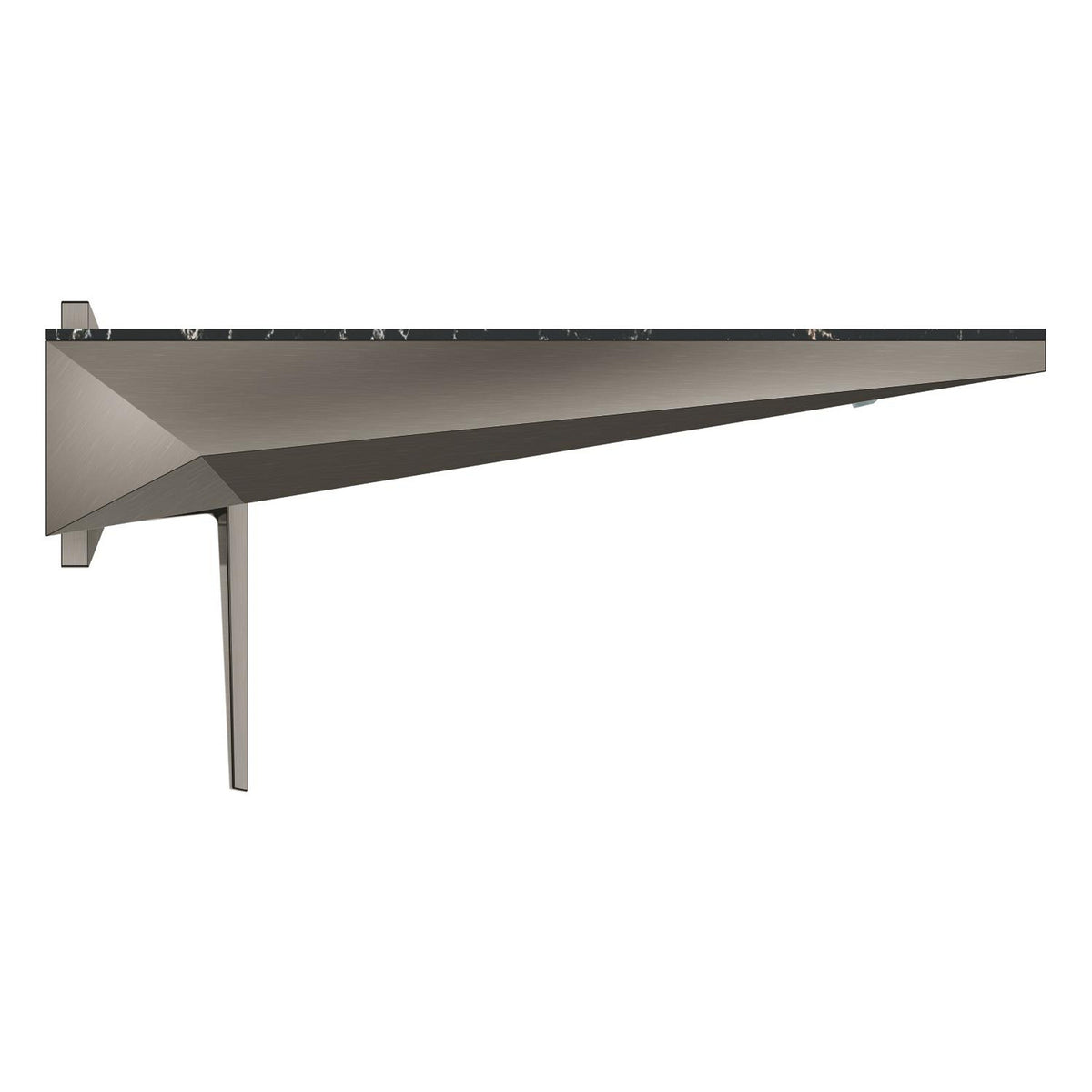 Grohe Allure Brilliant Private Collection 2 Delikli Duvardan Ankastre Lavabo Bataryası M-Boy (Sıva Üstü Grubu), Fırçalı Sert Grafit - Ürün Görseli