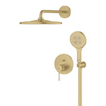 Grohe Essence Ankastre Banyo/Duş Bataryası, Tepe ve El Duşu Seti, Fırçalı Altın - Ürün Görseli