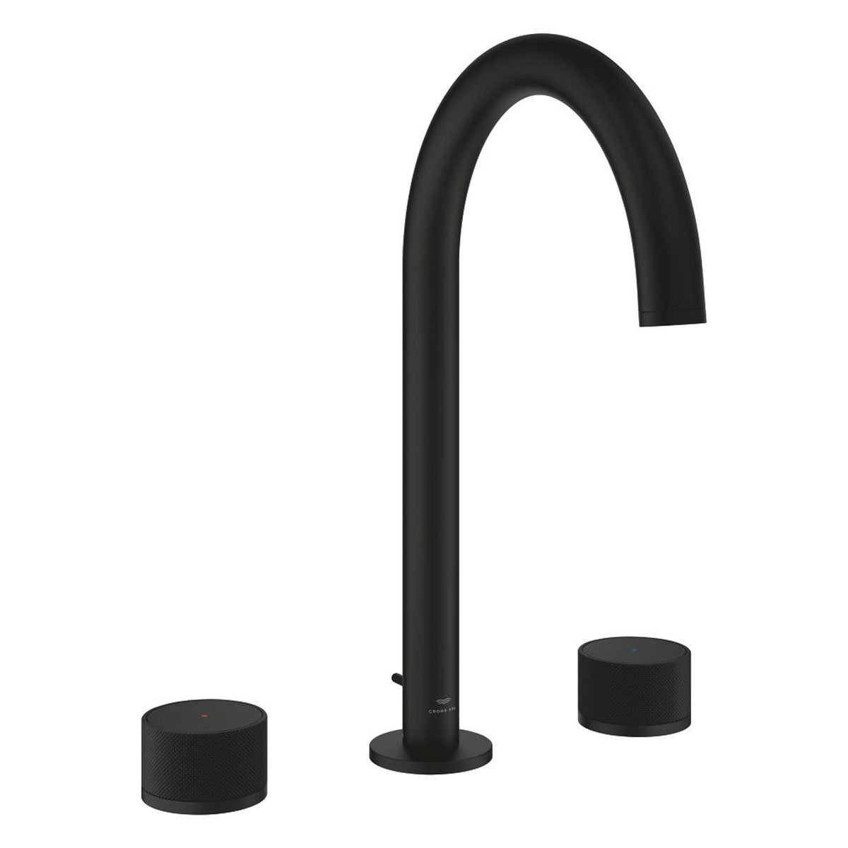 Grohe Atrio Private Collection 3 Delikli Ankastre Lavabo Bataryası, Sifon Kumandalı (L-Boy), Hayalet Siyah - Ürün Görseli