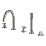 Grohe Atrio 5 Delikli Ankastre Küvet Bataryası (Sıva Üstü Grubu), Paslanmaz Çelik - Ürün Görseli