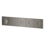 Grohe Grohtherm Aqua Tiles SmartControl Termostatik Ankastre Banyo Bataryası, 3 Çıkışlı, Fırçalı Sert Grafit (Sıva Üstü Grubu) - Ürün Görseli