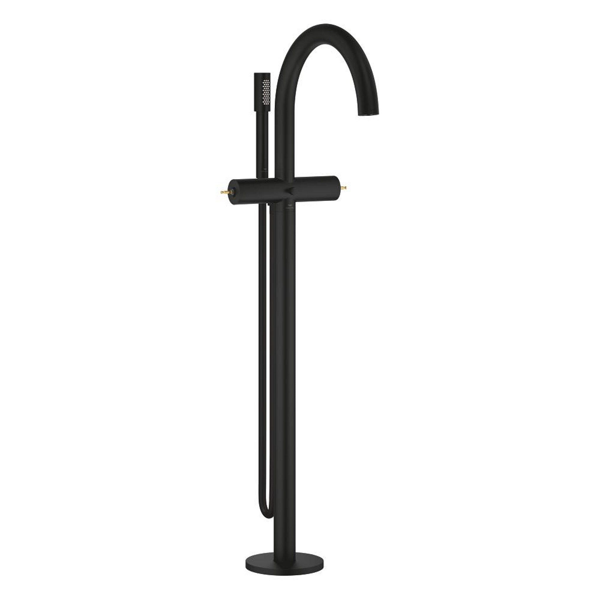 Grohe Atrio Private Collection Tek Yerden Küvet Bataryası (Sıva Üstü Grubu), Hayalet Siyah - Ürün Görseli