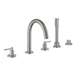 Grohe Atrio 5 Delikli Ankastre Küvet Bataryası (Sıva Üstü Grubu), Paslanmaz Çelik - Ürün Görseli