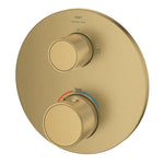 Grohe Atrio Private Collection Ankastre Termostatik Banyo Bataryası (2 Yollu, Sıva Üstü Grubu), Fırçalı Altın - Ürün Görseli