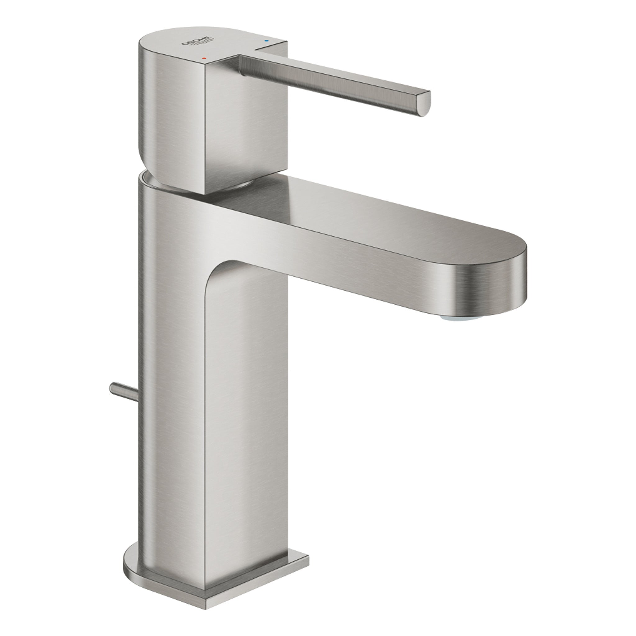 Grohe Plus Sifon Kumandalı Yüksek Lavabo Bataryası, Paslanmaz Çelik - Ürün Görseli