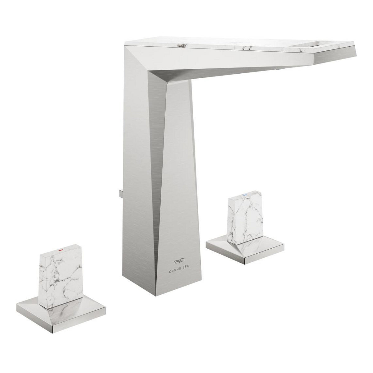 Grohe Allure Brilliant Private Collection L-Boy, 3 Delikli Lavabodan Ankastre Lavabo Bataryası, Sifon Kumandalı, Paslanmaz Çelik - Ürün Görseli