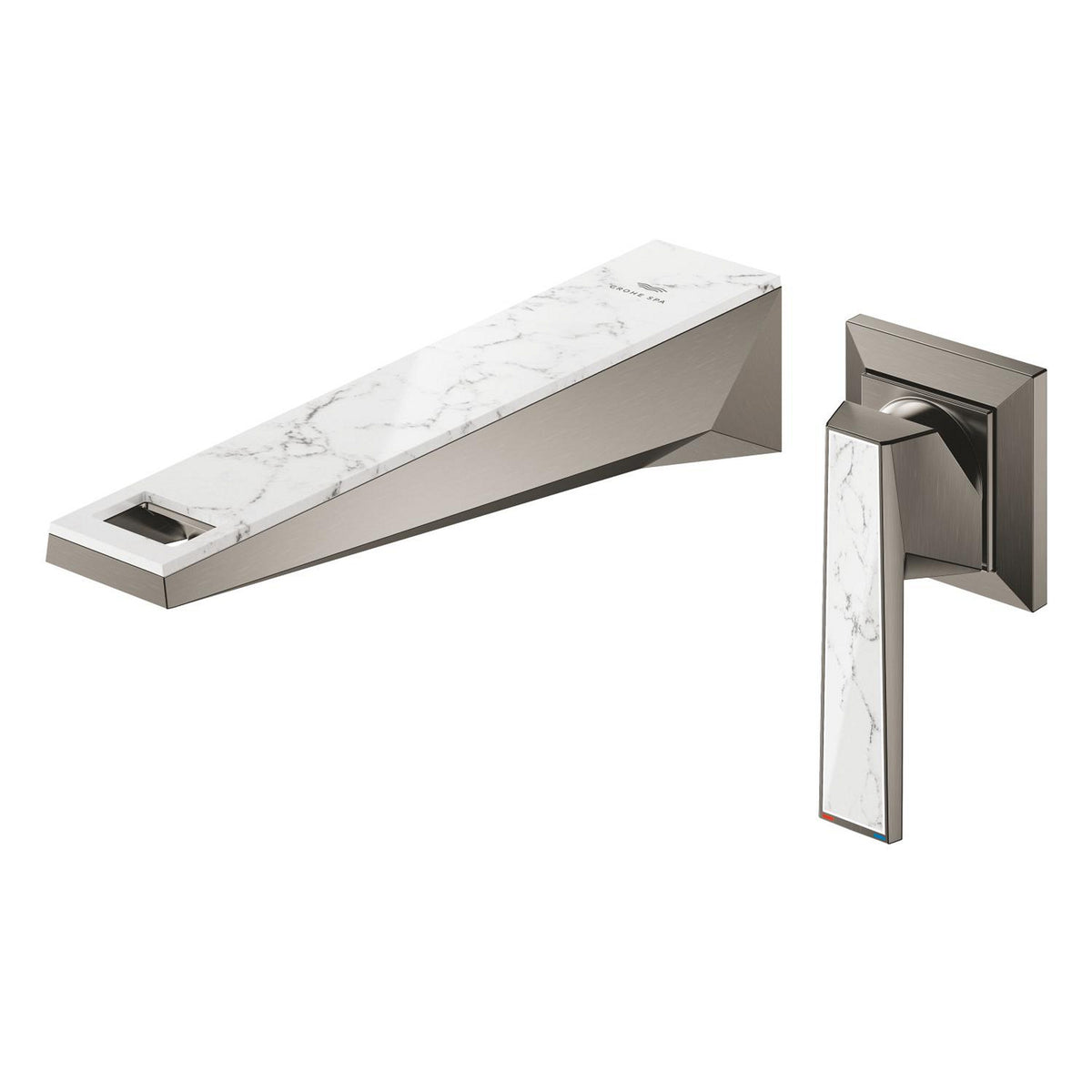 Grohe Allure Brilliant Private Collection 2 Delikli Duvardan Ankastre Lavabo Bataryası M-Boy (Sıva Üstü Grubu), Fırçalı Sert Grafit - Ürün Görseli