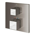 Grohe Allure Brilliant Private Collection Ankastre Termostatik Banyo Bataryası (2 Yollu, Sıva Üstü Grubu), Fırçalı Sert Grafit - Ürün Görseli