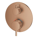 Grohe Atrio Termostatik Banyo/Duş Bataryası (Sıva Üstü Grubu), 2 Yollu, Fırçalı Bakır - Ürün Görseli