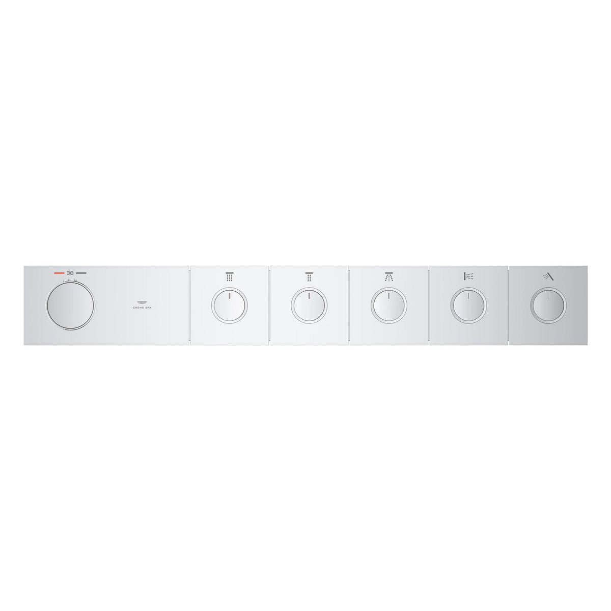Grohe Grohtherm Aqua Tiles SmartControl Termostatik Ankastre Banyo Bataryası, 5 Çıkışlı (Sıva Üstü Grubu) - Ürün Görseli